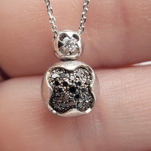 Chimento 18K White Gold Black and White Diamond necklace